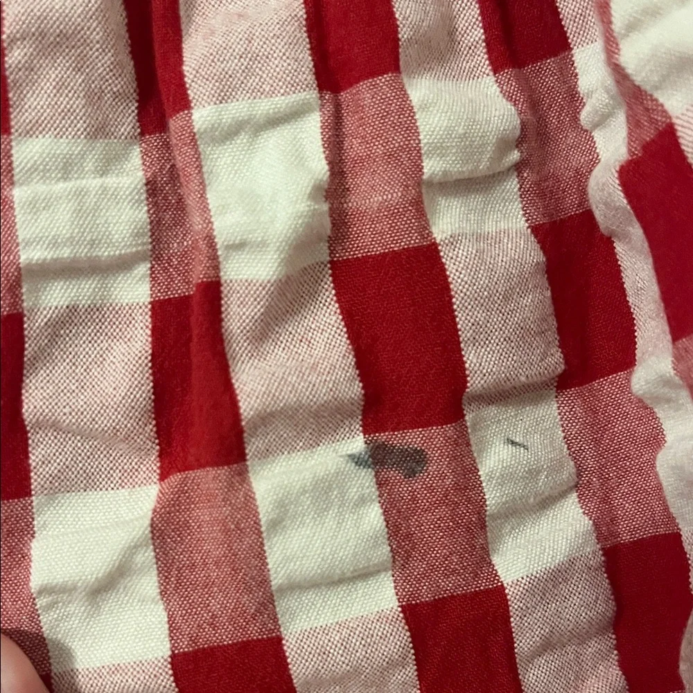 Red and White Checkered Kids Dress - Picture 2 of 3